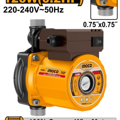 Pompa de Recirculare Apa Calda 120W cu 3 Functii INGCO SCM120