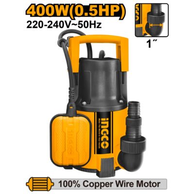 Pompa Submersibila cu Plutitor 400W 1″ Apa Curata INGCO SPC4008