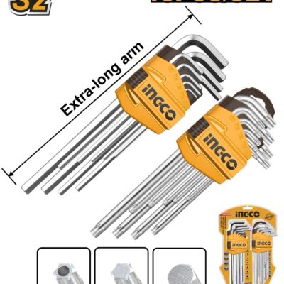 Set 18buc Chei Torx si Hex 18buc INGCO HHKSET0181