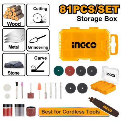Set Accesorii Biax 81buc INGCO AKMG8081