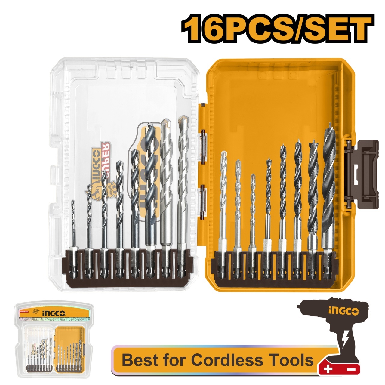 Set Burghie 16buc Multifunctionale INGCO AKDL11606