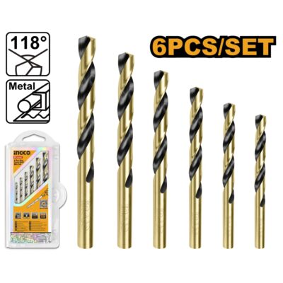 Set Burghie HSS Metal 6buc INGCO AKDB1065