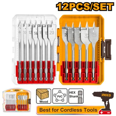 Set Burghie Plate Lemn 12buc INGCO AKDL1206