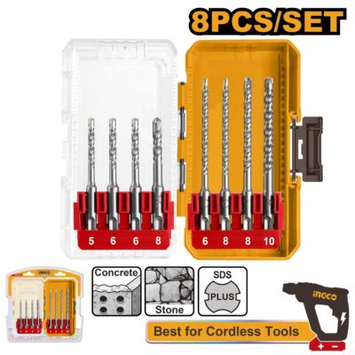 Set Burghie SDS Plus Ciocan 8buc INGCO AKDL11806
