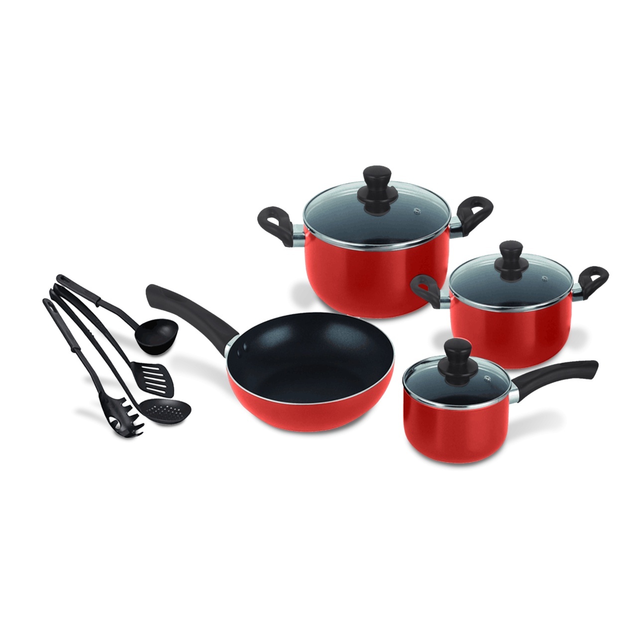 Set Oale cu Tigaie Capace Sticla Spatule 11 buc