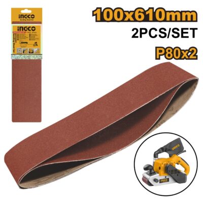 Smirghel Aparat Slefuit 100*610mm 2buc INGCO BSP020801