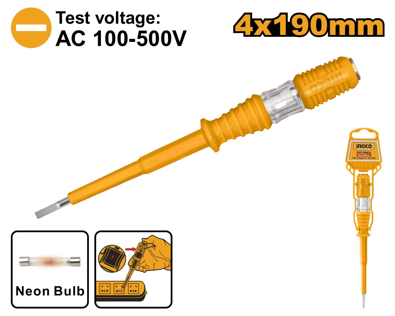 Surubelnita Control 100-500V INGCO HSDT1908