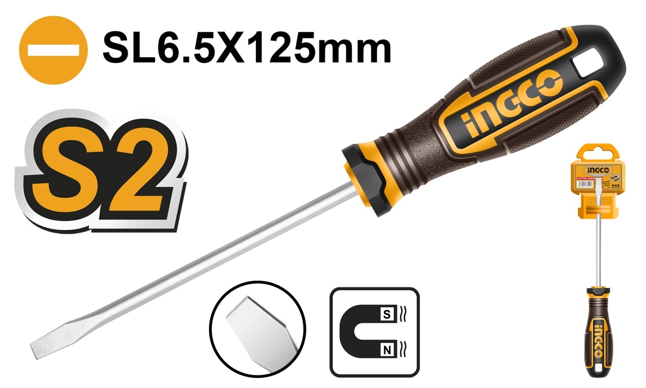 Surubelnita – SL5.5 cu Maner Cauciucat INGCO HSDSL5100