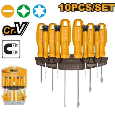 Surubelnite cu Suport 10pcs INGCO HKSD1058