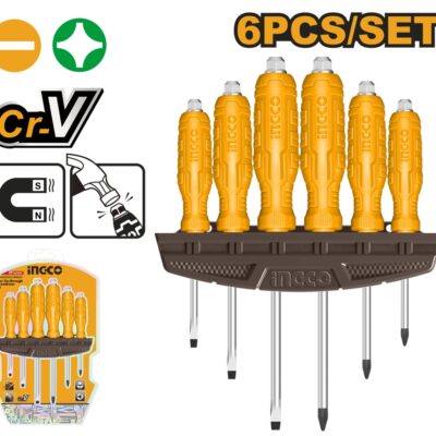 Surubelnite Mecanice cu Suport Set 6buc INGCO HSGTDC180601