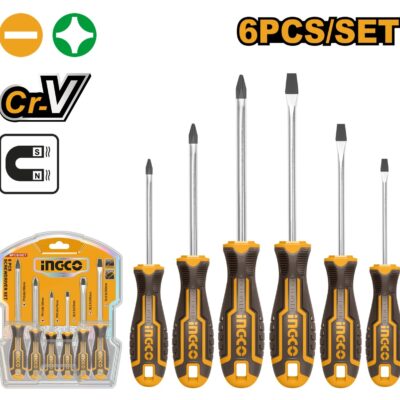 Surubelnite Set 6buc CRV INGCO HKSD0628
