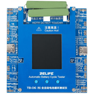 Tester Service Relife TB-06 Pro pentru verificare numar cicluri Acumulator Apple iPhone 11 – 16 Series