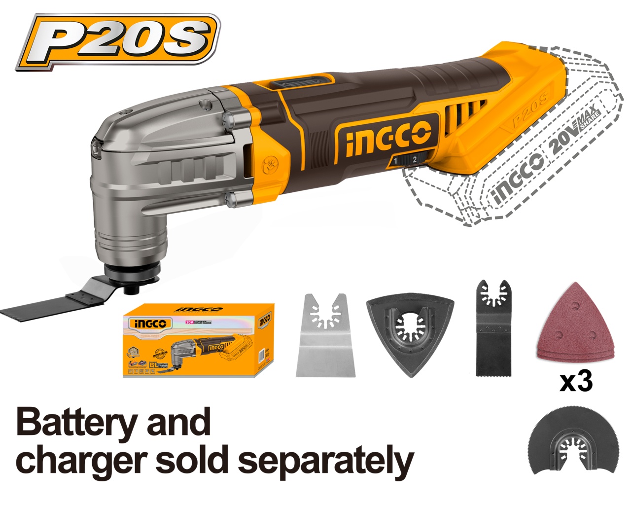Unealta Multifunctionala 20V INGCO CMLI2022